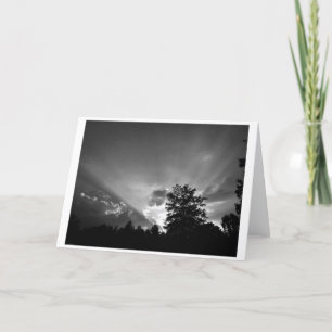 Coucher de soleil / Noir, carte