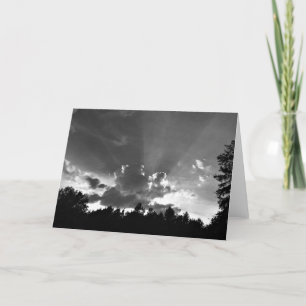 Coucher de soleil / Noir, carte