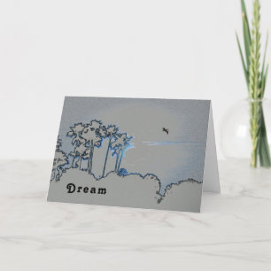 Coucher de soleil numérique de la carte de retrait