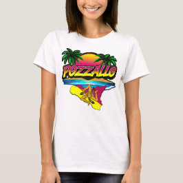 Coucher de soleil Pozzallo Sicilia avec T-shirt Pa