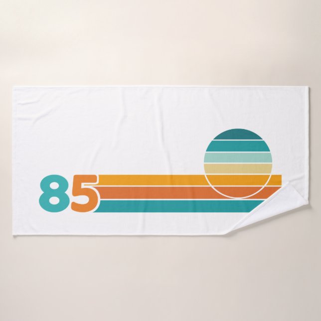 Coucher de soleil Rétro 85 (Serviette de bain)