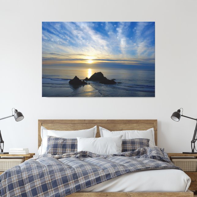 Coucher de soleil romantique en Californie - Toile (Insitu(Chambre))