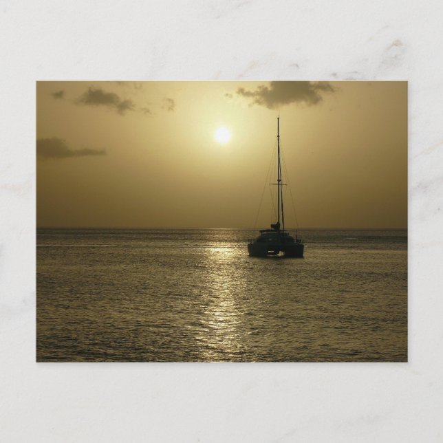 Coucher de Soleil (Sunset) - Martinique, FWI Postkarte (Vorderseite)