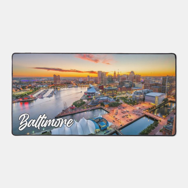 Coucher De Soleil Sur Baltimore, Maryland, États-U (Recto)