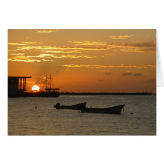 Coucher de soleil sur Cozumel Waterfron