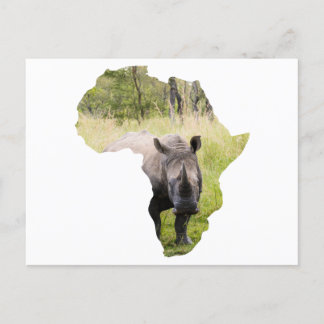 Coucher de soleil sur la carte Afrique