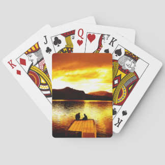 Coucher de soleil sur la jetée - Jeu de cartes