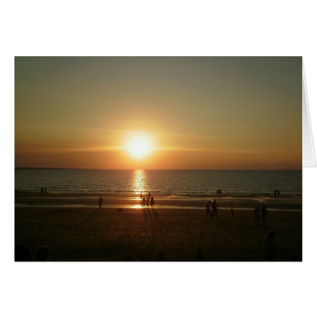 Coucher de soleil sur la mer (Devant horizontal)