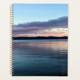 Coucher de soleil sur le lac Crescent, OR