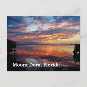 Coucher de soleil sur le mont Dora Floride carte p
