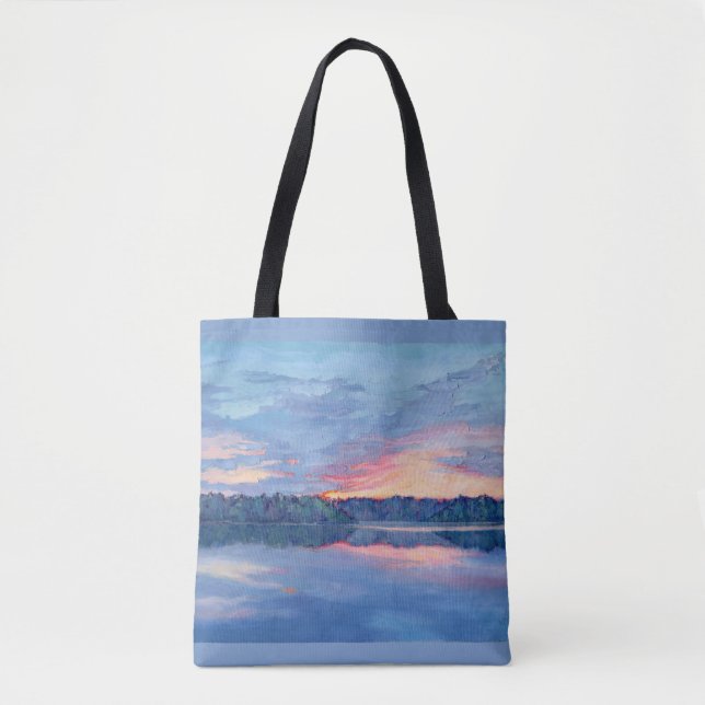Coucher de soleil sur le Sac fourre-tout du lac (Devant)