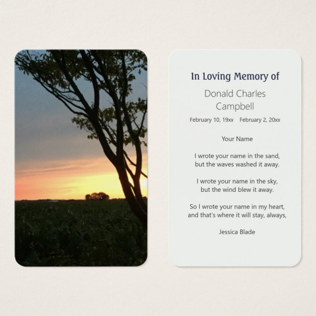 Coucher de soleil sur les champs ruraux (Devant & derrière)