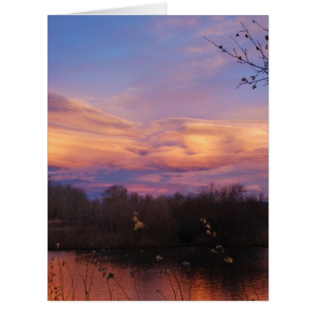 Coucher de soleil sur Pond (Devant)