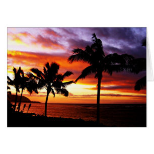 Coucher de soleil tropical sur la plage
