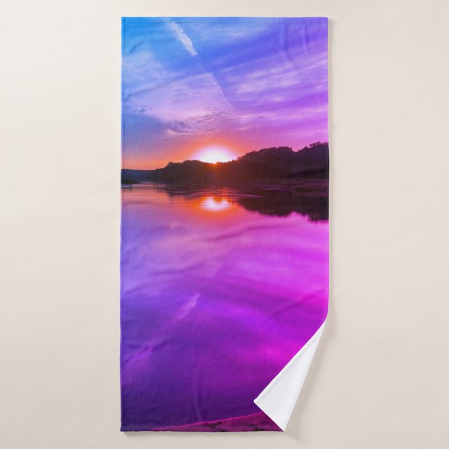 Coucher du soleil (Serviette de bain)