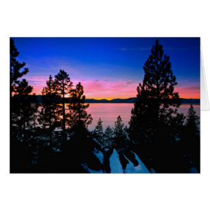 - Coucher du soleil 2011 de Tahoe de lac
