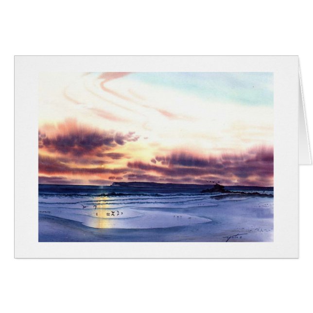 COUCHER DU SOLEIL À LA PLAGE JPEC (Devant horizontal)