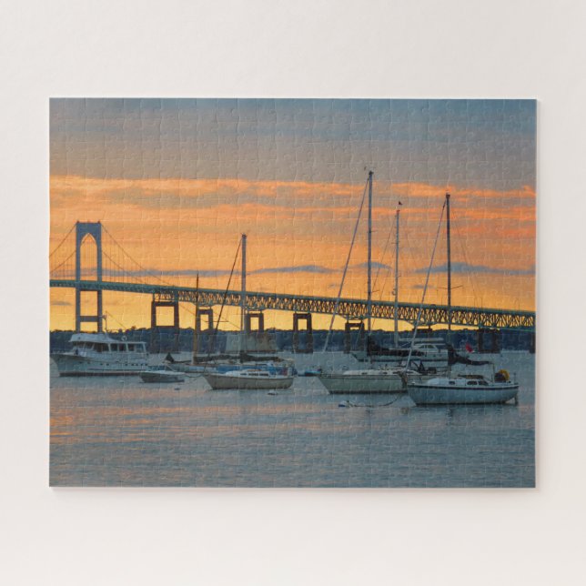 Coucher du soleil à Newport, RI - puzzle (Horizontal)