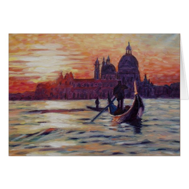 Coucher du soleil à Venise (Devant horizontal)