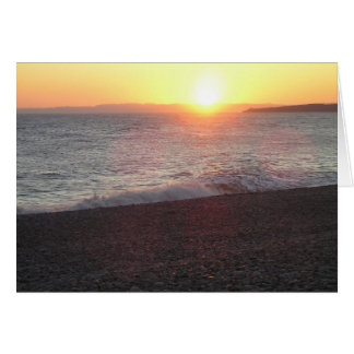 coucher du soleil de Devon, Budleigh Salterton