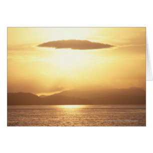 Coucher du soleil d'océan