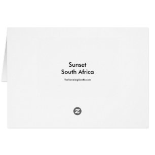 Coucher du soleil en Afrique du Sud