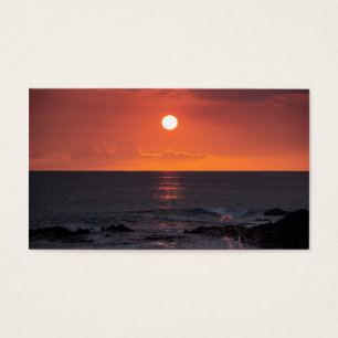Coucher du soleil hawaïen d'océan - couchers du