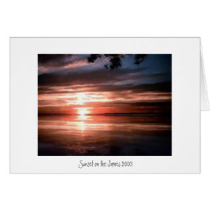 Coucher du soleil sur James River