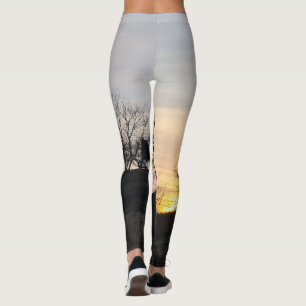 Coucher du soleil sur la colline - Leggings pour l
