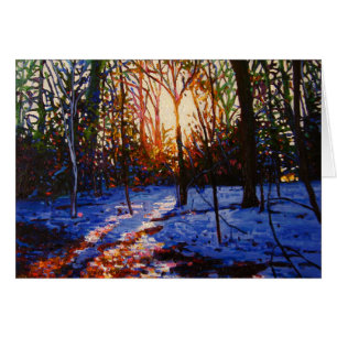 Coucher du soleil sur la neige 2010