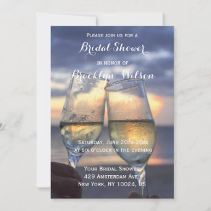 Coucher Du Soleil Sur La Plage Invitations De Douc