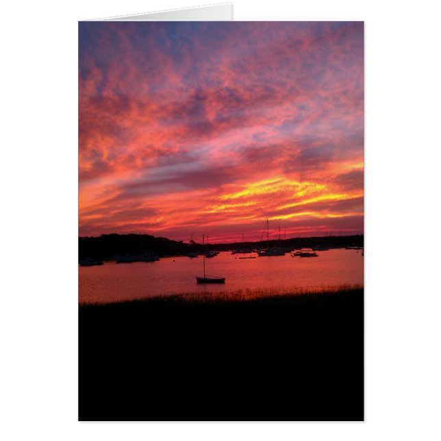 Coucher du soleil sur le port (Devant)