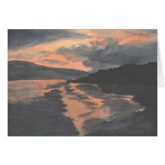 Coucher du soleil sur l'eau