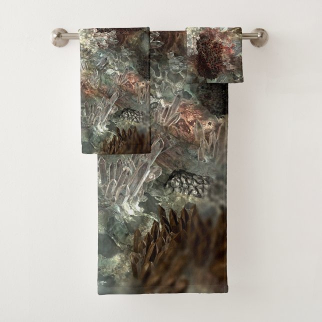 Couches de cristaux Brown coupées (En situation)