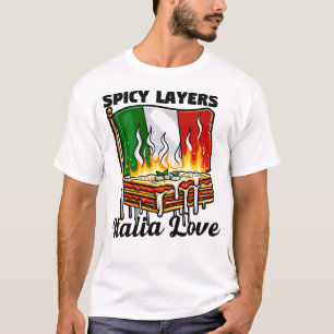 Couches épicées, Italia Love Lasagna T-Shirt