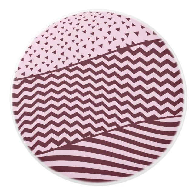 Couches - rouge foncé et pâles - rose - bouton de (Devant)