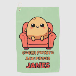 Couchkartoffel und Stolz Golfhandtuch