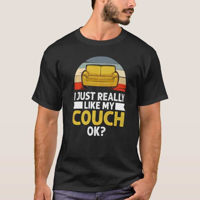 Couchquotes Sofa Potato Wohnzimmer 2 T-Shirt (Vorderseite)