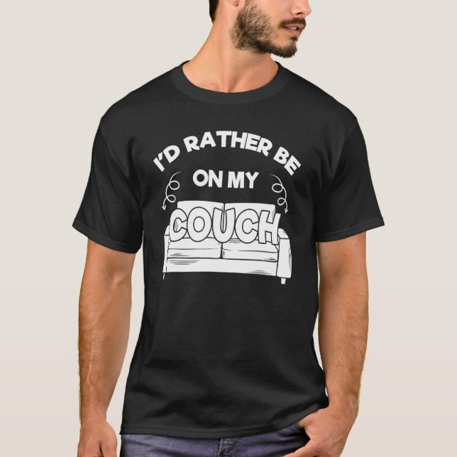 Couchquotes Sofa Potato Wohnzimmer 6 T-Shirt (Vorderseite)