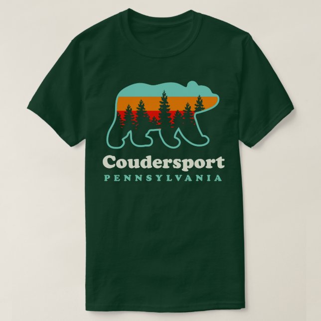 Coudersport Pennsylvania Jagd Camping sein T-Shirt (Design vorne)