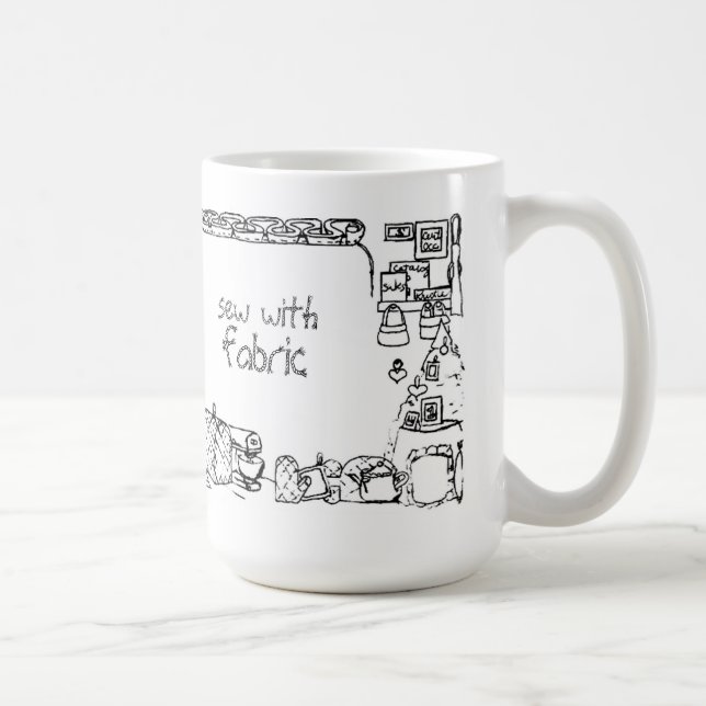 Coudre Avec Mug De Tissu (Droite)