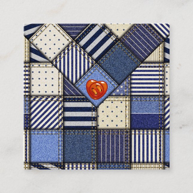 Coudre Carte de visite de courtepointe Seamstress (Devant)