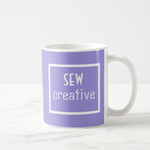 Coudre Des Mots Créatifs Coudre Mug De Café Violet