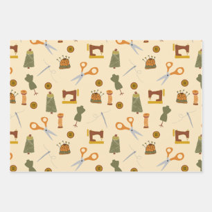 Coudre des notes emballer du papier