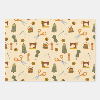 Coudre des notes emballer du papier