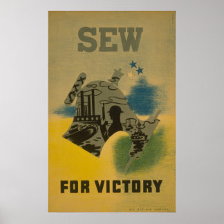 Coudre pour la victoire - Poster 2ÈME GUERRE MONDI