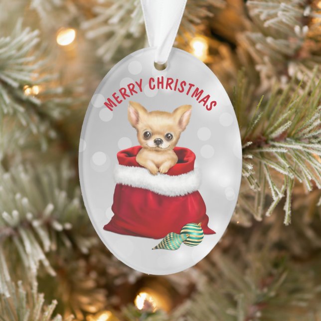 Couette Chihuahua Chien Chiot Cadeau Surprise Orne (Arbre)