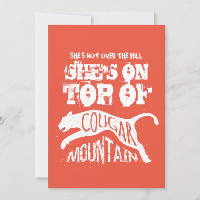 Cougar 50e anniversaire Invitation au-dessus de la (Devant)