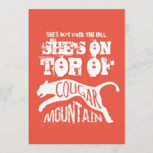 Cougar 50e anniversaire Invitation au-dessus de la