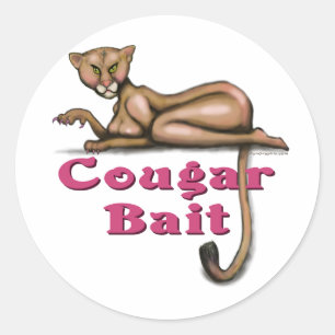 Cougar Bait Runder Aufkleber